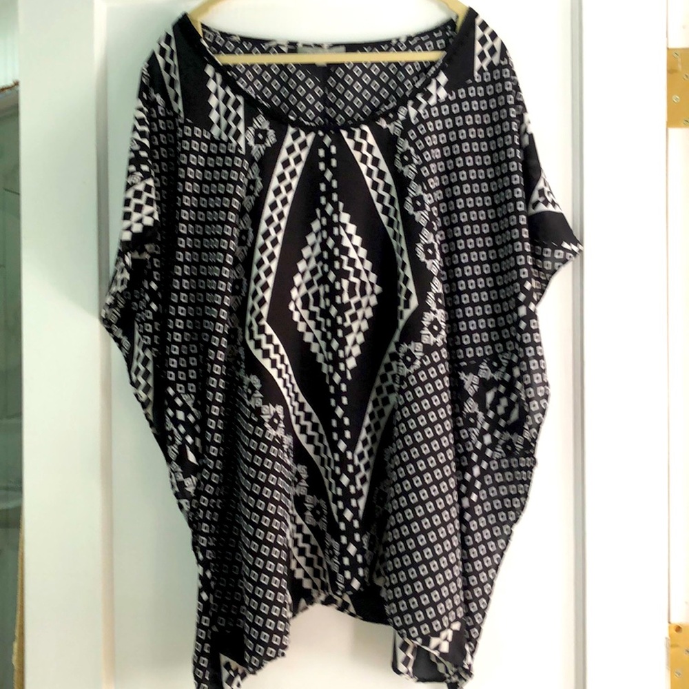 NY Collection Poncho Swim Suit Cover